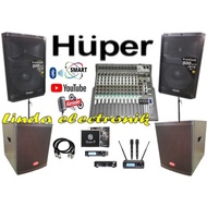 [ Garansi] Paket Huper Js10 15 Inch Mixer 12 Channel 2 Subwoofer 15''