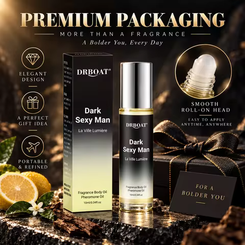 10ml Pheromone Perfume Oil Roll On Long Lasting Citrus Woody Fragrance Essential Body Oil for Men