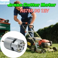 LACYES RS755 DC Motor, 12V DC Long Shaft Lawn Mower Motor, Premium High Efficiency Ball Bearing High