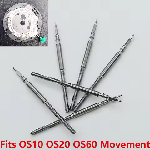 2/4 PCS OS10 OS20 OS60 Watch Crown Stem Fits OS10 OS20 OS60 Quartz Movement Watch Repair Watch Crown
