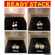 C-6 🇲🇾 Pearl Earring earstud pair Subang Tindik Subang pelajar Subang Tindik Mutiara 珍珠耳环 女孩耳环 耳钉 女性