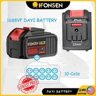 2988Vf/1688Vf 58800mAh Mesin Rumput Bateri Rechargeable DAYI Lithium Battery Impact Drill Grinder Im