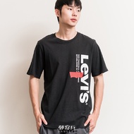 Mailing Private. LEVIS Men Version Side Text Big LOGO Short Sleeve t Top t-Shirt Clothes Tannin Wear