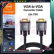 Original Mcdodo CA-778 VGA To VGA Converter Cable,CA-7770 2M HDTV to VGA HD 1080P  Video Transmissio