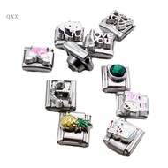 CH* 10 Pieces Modular Jewelry Findings Square Beads Bracelet Jewelry DIY Making Part