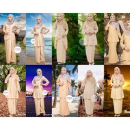 NUDE / SOFT BEIGE / LIGHT BEIGE / KEBARUNG KURUNG RIAU MINI / KURUNG MODEN / PLUS SIZE MAJLIS NIKAH 