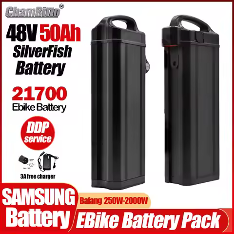 E Bike 48v Silverfish Fiido T1/T1 Pro /L2/Q2 Electric Bicycle 25 30ah 40ah 50ah cham rider 48v Bafan