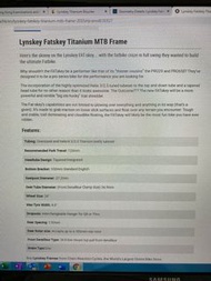 Lynskey Fatskey titanium frame