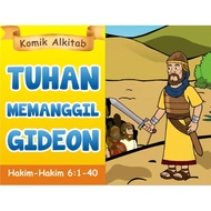 GOD HOLDS GIDEON - comic book of Sunday school children's Bible story