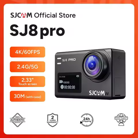 SJCAM SJ8 Pro Action Camera Waterproof Anti-Shake 4K 60FPS 5G WiFi Touch Screen Multifunctional Outd