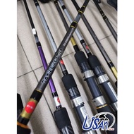 TORIKUMU-ESO Japan Spinning Fishing Rod Joran Pancing#Line Wt: 10-40lb, Max Drag 7Kg