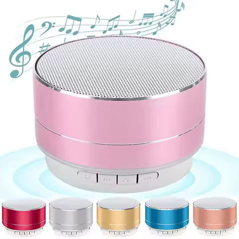 Portable Wireless Bluetooth Mini Speaker Small Steel Cannon Subwoofer Colorful Outdoors Bluetooth Sp
