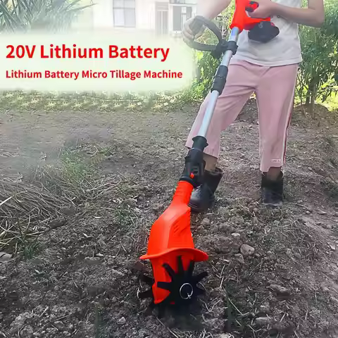 Handheld Tiller Garden Rotary Cultivator Machine 20V Cordless Garden Power Tool Professional Portabl