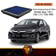 Works Engineering Performance Drop In Air Filter {WE-AF-RH003} - Honda Jazz / Fit / City 1.5 / City 