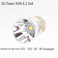 26.5mm Cree XM-L2 Flashlight LED Lamp Holder Drop-in 9000lumen for WF-501B/502B/501D/502D/M5/M6 Flas