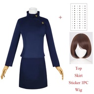 อะนิเมะ Jujutsu Kaisen Shoko Leiri กระโปรงแจ็คเก็ตชุดนักเรียนผู้หญิงคอสเพลย์