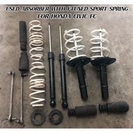 USED ORIGINAL ABSORBER + FTUNED SPORT SPRING FOR HONDA CIVIC FC