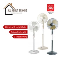 KDK P40US 16 inch Standing Fan with Metal Blades and adjustable height