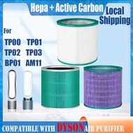 Replacement Compatible with for dyson TP00,TP01 TP02, TP03, BP01，AM11 Filter HEPA&Active Carbon Nano
