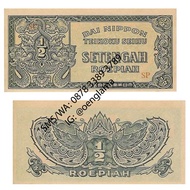 Uang Kuno Uang Lama 1/2 Rupiah 1943 (Dai Nippon Teikoku Seihu)
