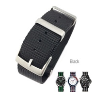 19mm 20mm 22mm Nato Nylon Canvas Watchband for Omega Seamaster 300 for 007 James Bond AQUA TERRA 150