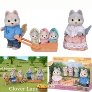 Sylvanian Families Husky Family Triplets Baby Doll House Accessories Miniature Toy