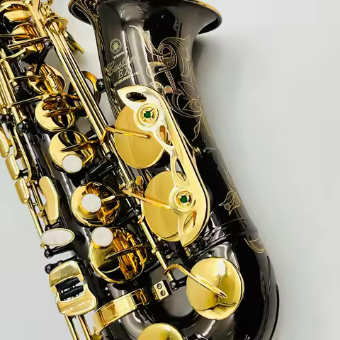 YAS-875EX Alto Saxophone Eb Tune Black Nickel-Plated Gold Keys Beautifully Carved Decoration Profess