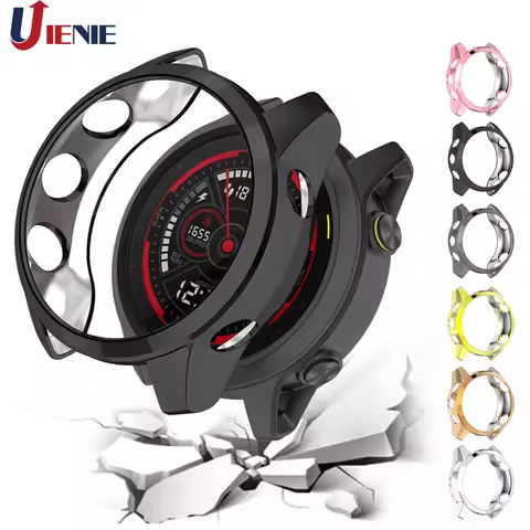 Case Cover for Garmin Forerunner 745 Ultra Thin Plating TPU Protective Watch Shell Screen Protector 