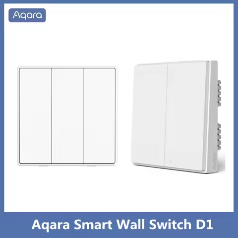 Aqara Smart Wall Switch D1 Zigbee Wireless Remote Control Light Switch Key Neutral Fire Wire For xia