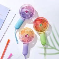 Goojodoq 3th gen handheld mini fan grape cute / USB rechargeable table fan / mini fan