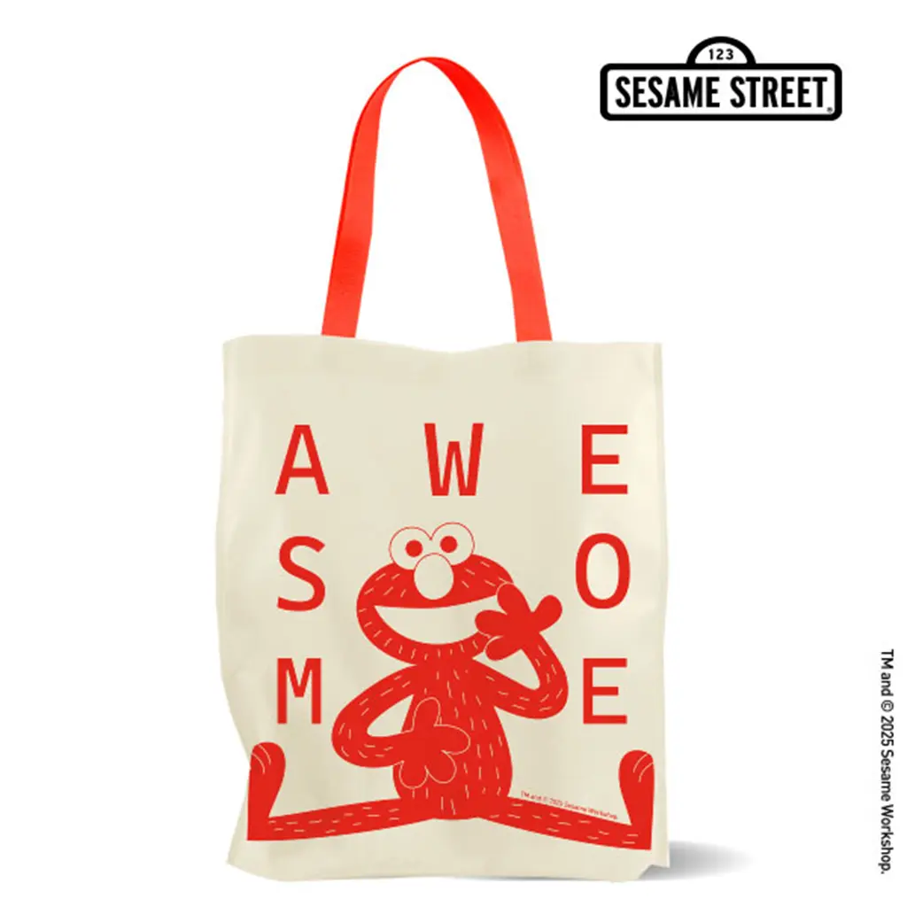 SST7-กระเป๋าสปันบอนด์ : SESAME STREET-7B Spunbond Bag (SST7B-SPB-35.5-CR-EM) W35.5xH40xB10 cm.