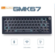 GMK67 Hot Swappable RGB Backlight Mechanical Keyboard Kit Bluetooth 2.4G Wireless 3 Mode Customized 