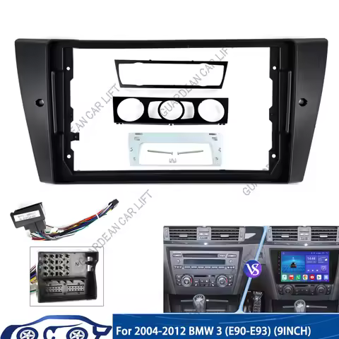 For 2004-2012 BMW 3 (E90-E93) (9INCH) Car Radio Fascias Installation Dash Frame 2 Din Panel DVD Gps 