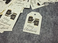 Christmas Mittens Printed Gift Tags / Present Card Labels Christmas Tree Decorations (10pcs)