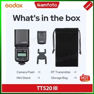 Godox TT520III Camera Flash Speedlite GN 33 Flash Speedlight with RT-16 Wireless Trigger Transmitter