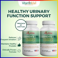 ♚TWIN PACK NB Men Prostate Supplement + Saw Palmetto - 60 Capsule - Saw Palmetto Supplement - Frequent Urination❤