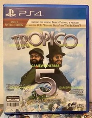 《今日快閃價》（中古二手）PS4遊戲 總統萬歲 5 海島大亨5 Tropico 5 港版英文版