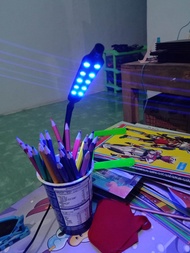 Lampu Aquarium 2 Baris 10 led Biru