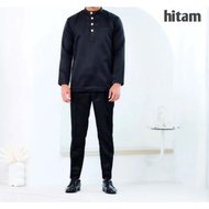 KATUN Teluk Belanga Men's Malay Clothing Set, Toyobo Cotton Material