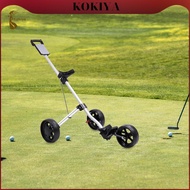 [kokiya] 3 Wheel Push-pull Golf Cart, Golf Bag Carry Cart, Easy to Carry Golf Cart, Golf