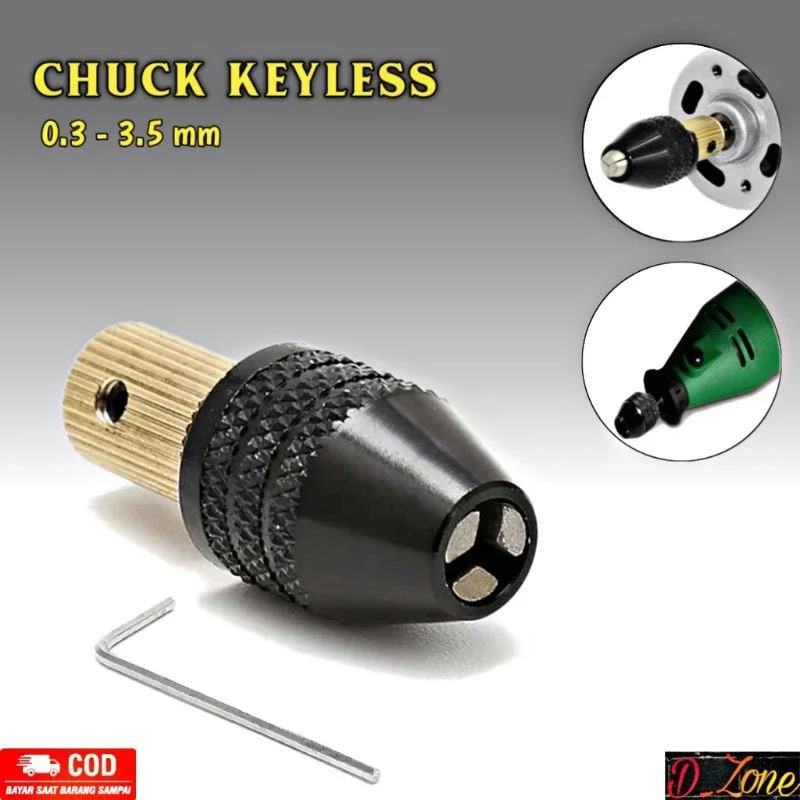 Mata Bor Drill Chuck Dinamo DC 3.17 mm Drill Chuck Bor Mini Rakitan