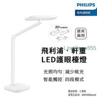 Philips 飛利浦 軒璽護眼檯燈 LED護眼檯燈-白色 飛利浦 軒璽 66049 (PD019) LED檯燈々