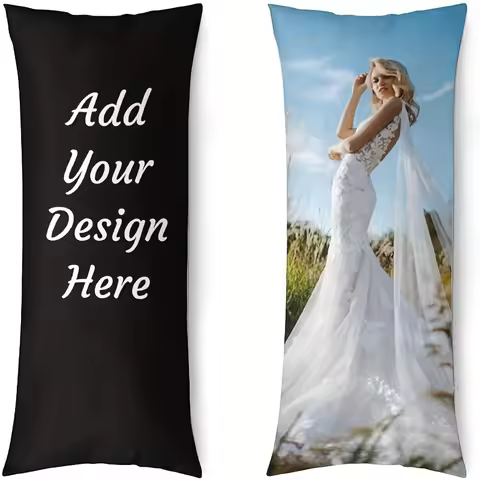 1 Personalized Pillowcase Customizable with Photos, Text, Logos, and Photos with Text Add Your Own I