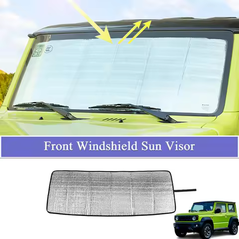 Front Windshield Sun Visor Foldable Sun Shade Cover for Suzuki Jimny JB64 JB74 2019-2026 UV Rays Blo
