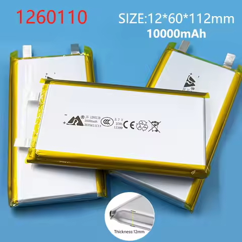 1260110 Rechargeable Batteries3.7V Lipo Battery 10000mAh 1260110 Rechargeable Lithium Polymer Batter