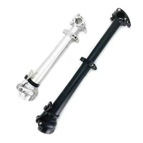 Litepro 412 E-Bike Electric Folding Bike Stem Outward/Right Folding Double Section Adjustable Stem 2