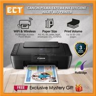 Canon PIXMA E470 A4 Ink Efficient Inkjet AIO Printer