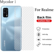 Carbon Fiber Back film For Realme 10 9 8 7 7i 6 9i 6i 5 5i 5s Pro Plus Pro+ 5G 4G 2022 Screen Protec