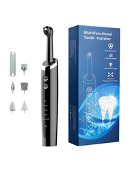 Electric Tooth Polisher 5-in-1 | 5 Modes LED Light Type-C IPX6 Waterproof Works with Any Toothpaste