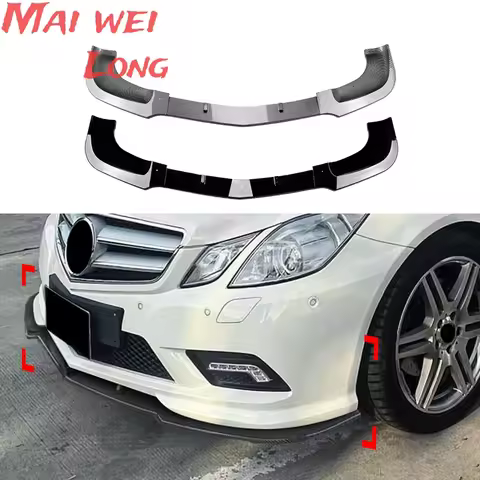 Front Bumper Splitters Body Kit Diffuser Spoiler For Mercedes Benz E class Coupe C207 e350 e250 e500